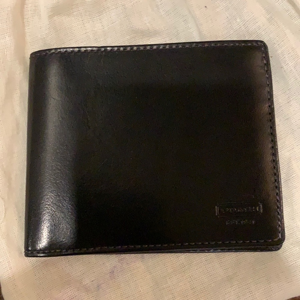Brand new black coach bifold wallet